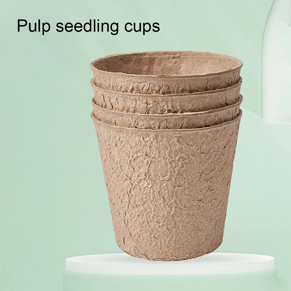 100 Pieces Seedling Pot Stackable Replacement Gardening Cup Small