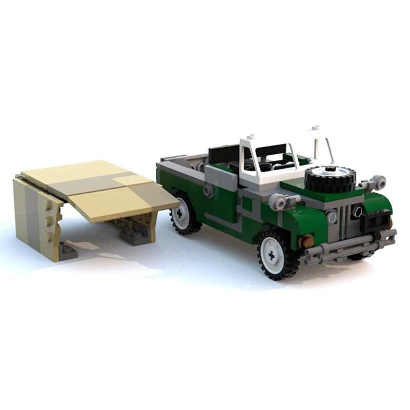 Defender Series 1 Off-Road Vehicle Model MOC Building Bricks War Equipment Modular Technology Gifts Assemble Children Toys Suit