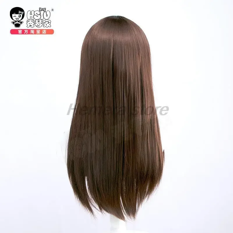 60 см Rika Orimoto Косплей Парик Аниме JJK Темно-Коричневые Длинные Прямые Волосы Косплей Аниме Парик Термостойкие Синтетические Парики