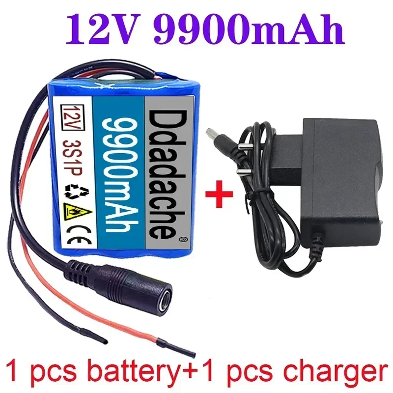 

100%New 3S1P Protection Board 12V 9900mAh Battery Pack 18650 LI-ION Battery 12.6V Super Charging Battery+charger