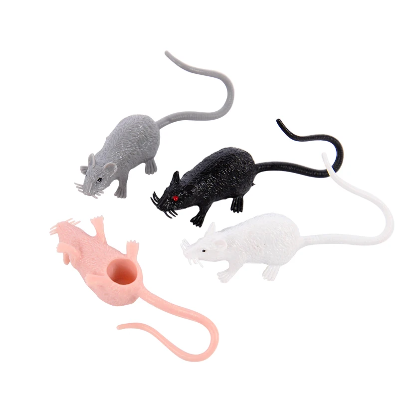 1Pc Simulation Mini Mouse Model Halloween Small Rat Lifelike Horror Spoof Scary Toy Halloween April Fools Prank Props