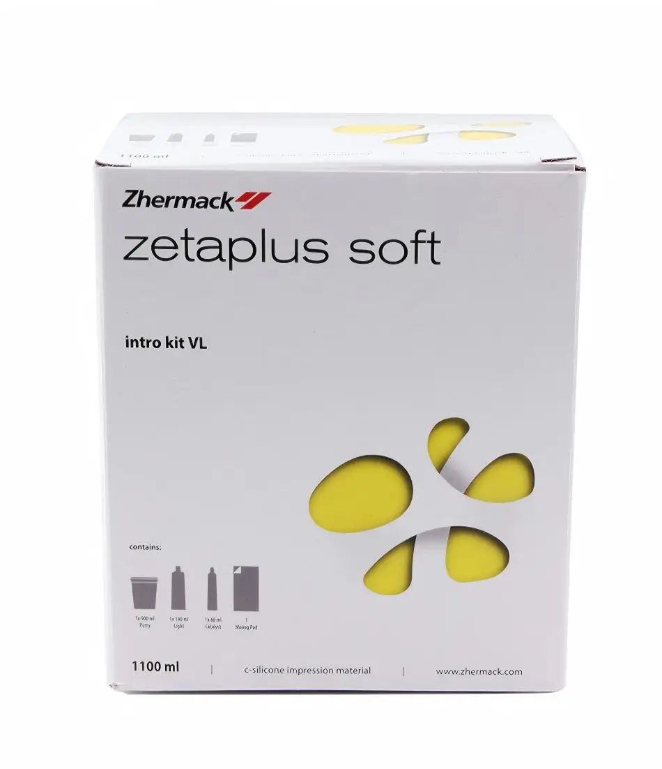 Zhermack Zetaplus C-Silicone Impression Material  Soft Intro Kit VL Set High Initial Flowability Putty&Oranwash VL Light Body