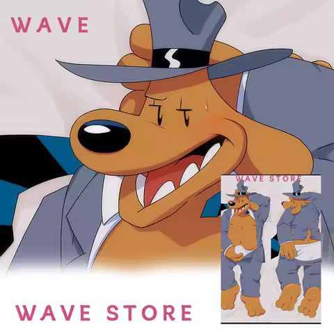 Sam And Max Samuel Dog Anime Pillow case Cover Double-Sided Print Dakimakura Life-size Body Pillow