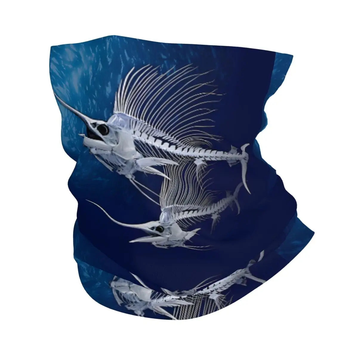 Sailfish Poster Scarf Neckerchief Neck Face Mask Polyester