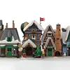 1439 pièces modulaires bureau de poste d'hiver Moc blocs de construction briques Architecture cadeaux d'anniversaire compatibles 10339 4