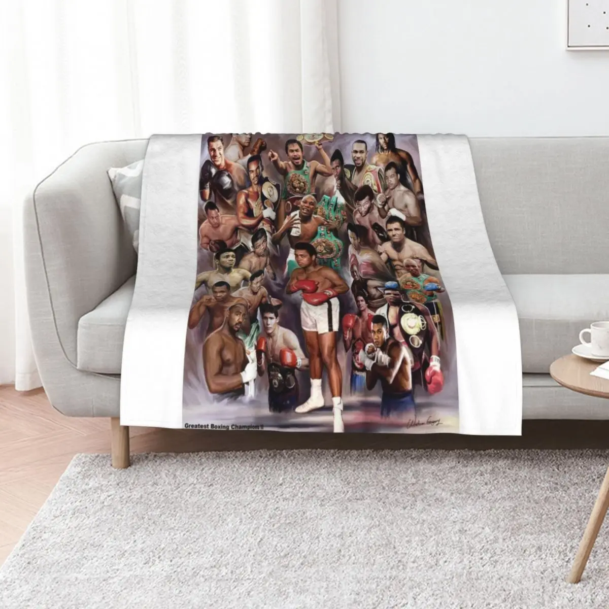 Boxing Greats Throw Blanket Quilt Soft Plush Plaid Luxury Throw Winter beds Extra Large Throw Tourist Blankets