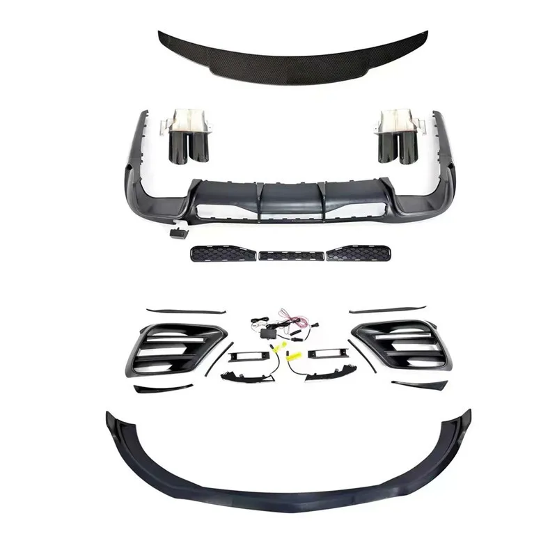 

Suitable for S63 tail lip tail throat Mercedes-Benz S-Class W223 modified sports version S450 rear lip tail throat AMG model