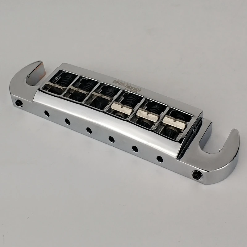 Wilkinson WOGT3 Adjustable Wraparound LP Electric Guitar Bridge Tailpiece Chrome Silver