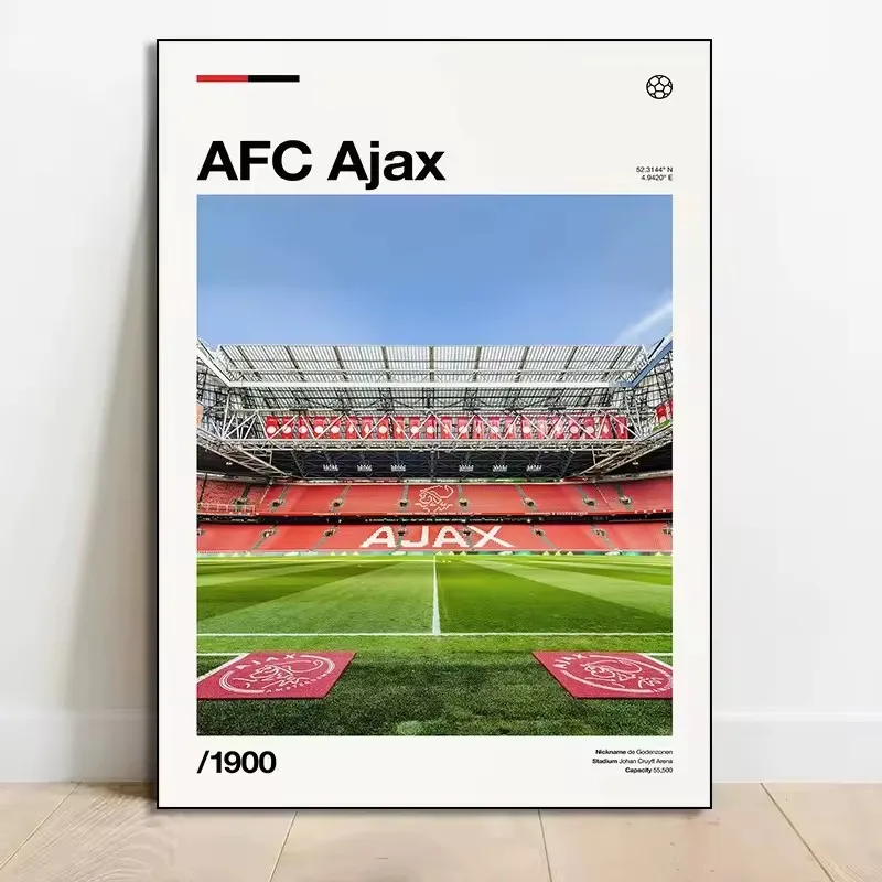Football Poster Clubs Playing Field Liverpool Poster Print Canvas Pictures Home for Living Room Bedroom Modern Wall Room Decor
