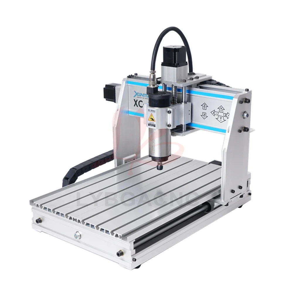 Husillo de refrigeración por aire, 800W, trabajo de Metal y madera, fresadora de corte y grabado, carril Circular de pórtico, cortador de grabado
