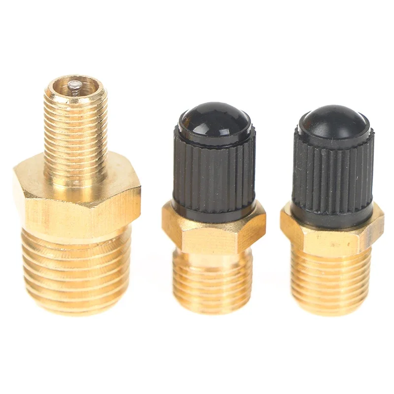 1/4 NPT 1/8 NPT M10 * 1 صمام إطار السيارات الأساسية دراجة نارية لايحتاج الإطارات المسمار صمام مراقبة ضغط الإطارات صمام النحاس الإطارات