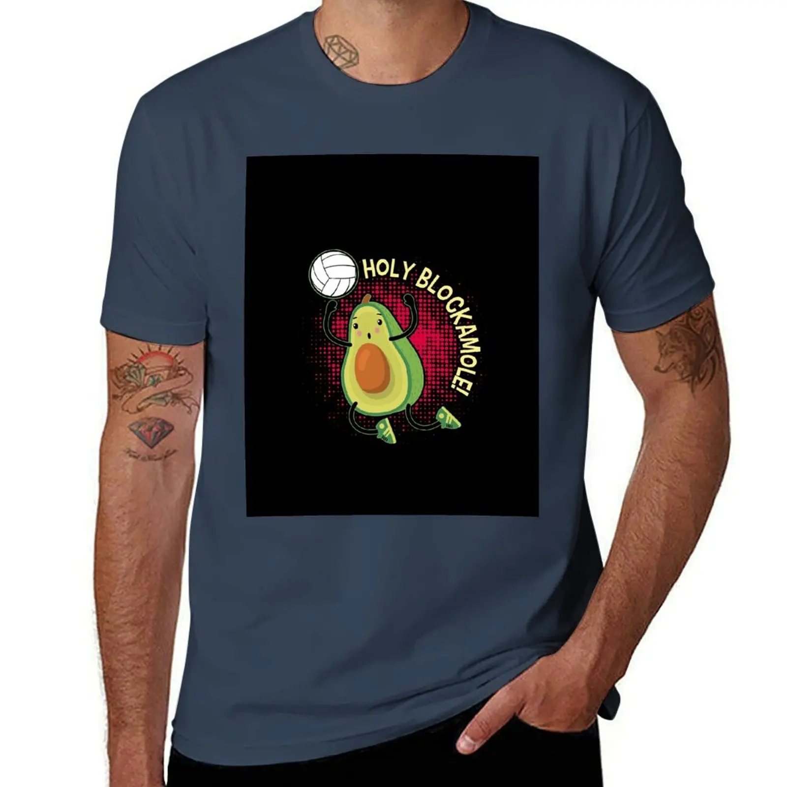 

Holy Blockamole Guacamole Volleyballr Player T-Shirt Comfortable Work Wear Tee
