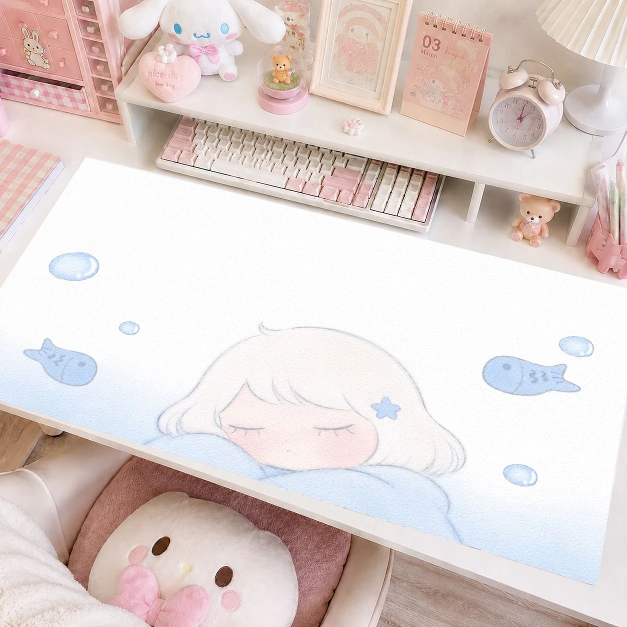 Stars Comic  Pu Leather Mousepad Office Desk Mat Mouse Pad Computer Speed Type Carpet Mat Player Laptop Keyboard Cartoon