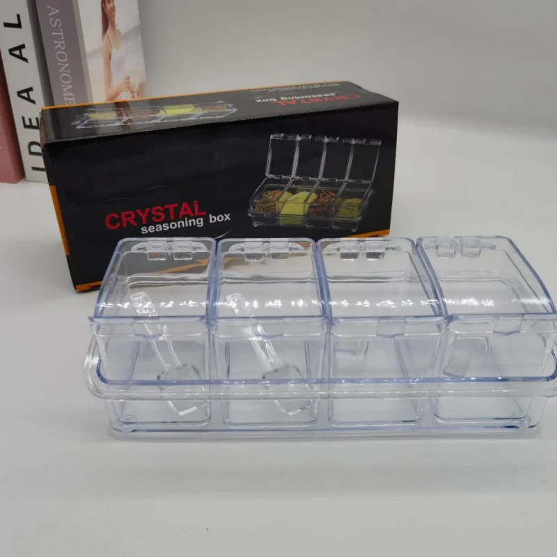 Seasoning Box - Home Kitchen Salt Seasoning Jar Storage Box - Seasoning Products Transparent Cooking Box - Factory Storage Box