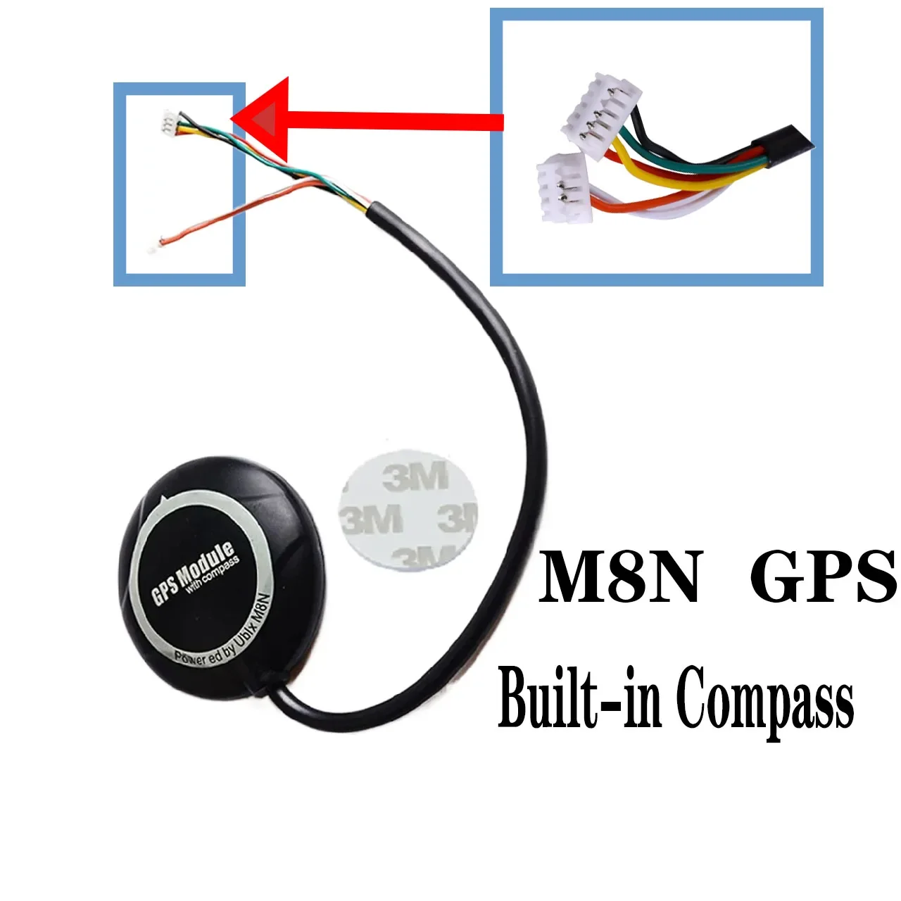 1 szt. Moduł GPS M8N NEO-M8N wbudowany kompas GPS dla kontrolera lotu APM PIX Pixhawk PX4