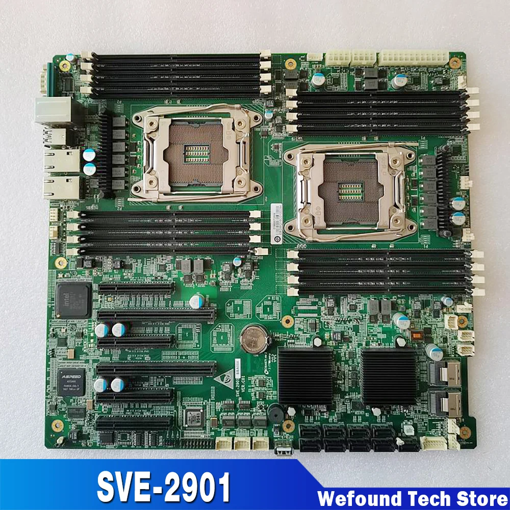 For EVOC SVE-2901 Dual Motherboard SVE-2901BBA084 X99 Server Motherboard With SAS Port