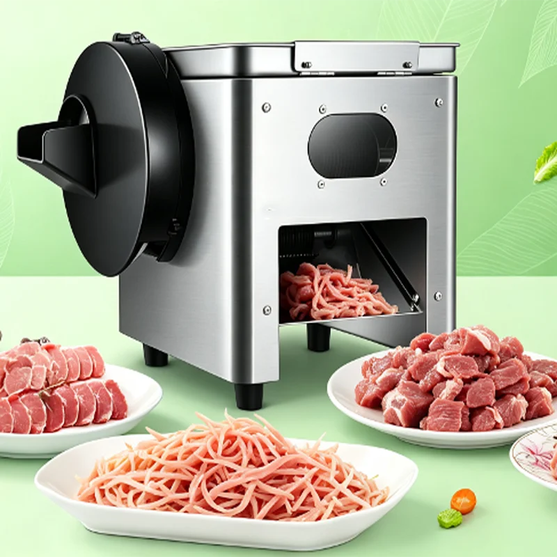 Commercial Meat Cutting Machine Slice Meat Cutting Machine Cutter Chopped Meat Machine Vegetable Potato Cutter Slicer