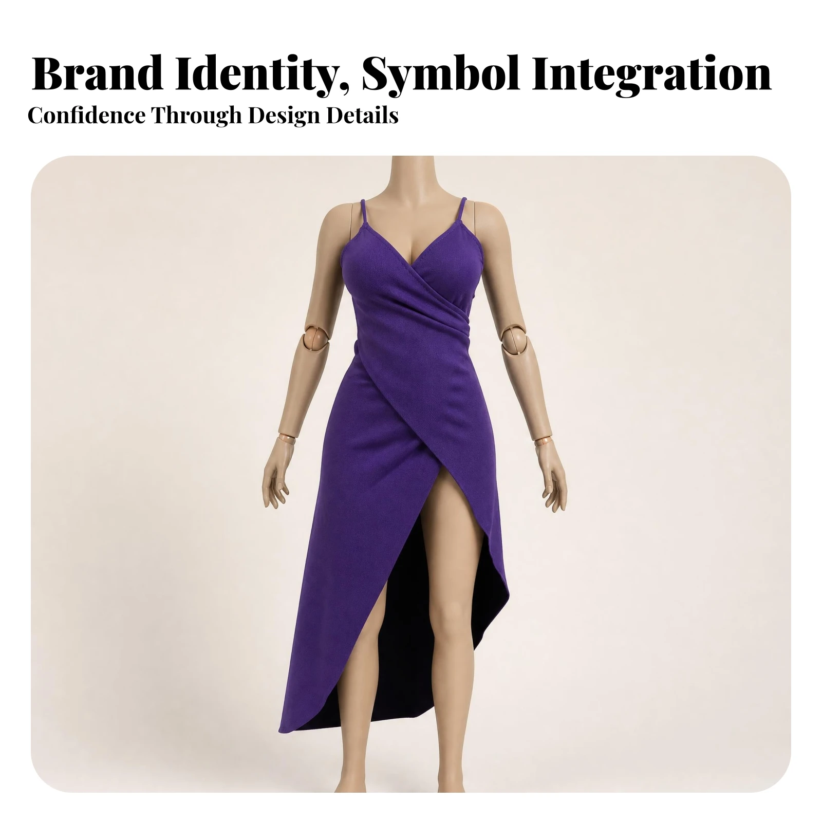 

1/6 Scale Doll Dress Crossed Drape 1/6 Scale Dress Sleeveless Open Back