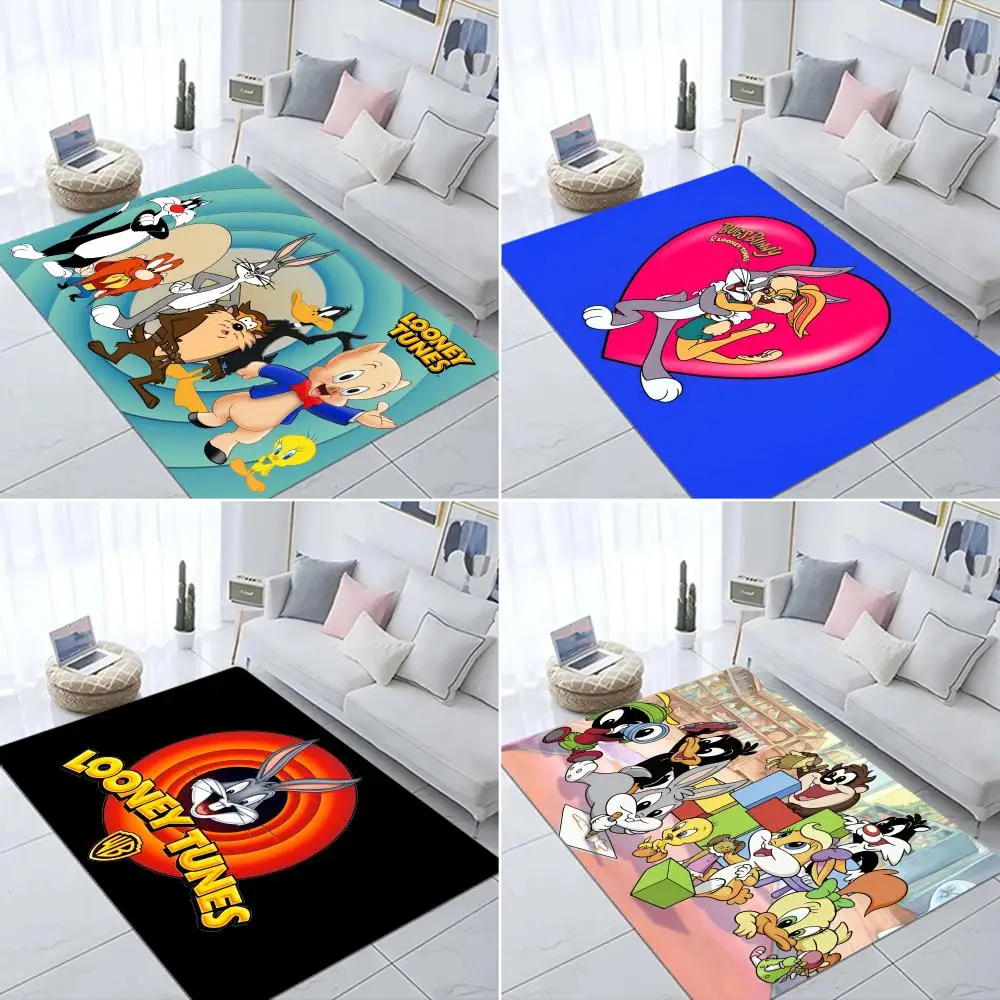 L-Looney-Tunes T-Tweety-bird Floor Mat Room Mats Washable Non-Slip Living Room Sofa Chairs Area Mat Kitchen Doormat Area Rug