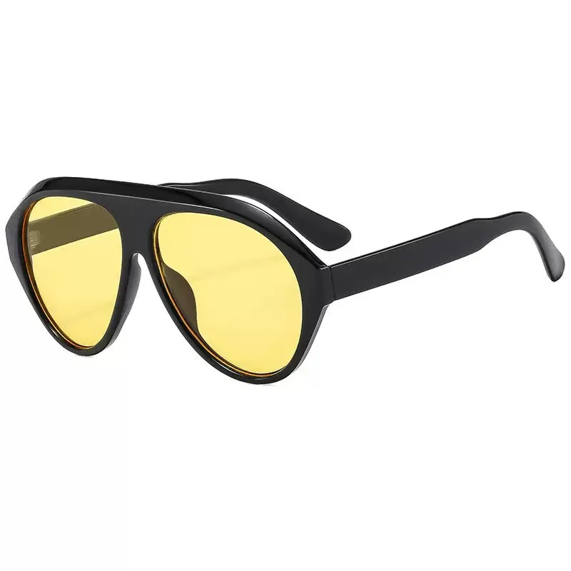 Oversized Sunglasses Women Fashion Luxury Big Frame One Piece Gradient Sunglasses Retro Classic Thick Shades - view 6