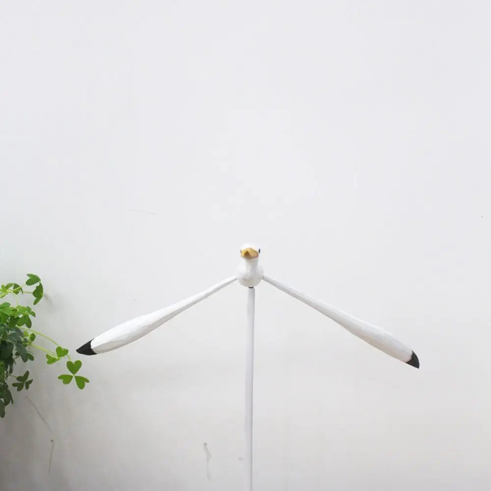 Wooden Seagull Balancing Figurine Minimalist Artistic Table Ornament For Qingmufan Home Desk Decoration Modern Craft Statue