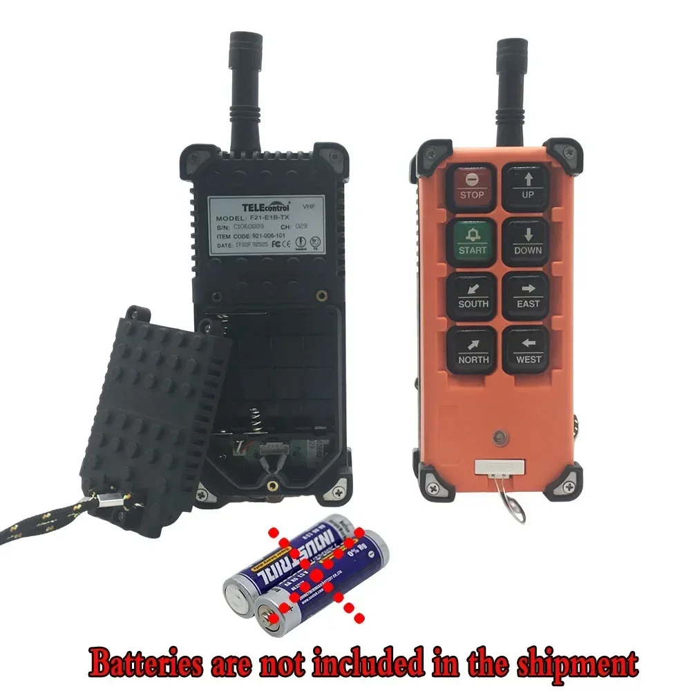 Telecontrol Radio Wireless Industrial Remote Control F21-E1B 36V/220V/380V 1/2 Transmitters 1 Receiver for Hoist Crane Lift