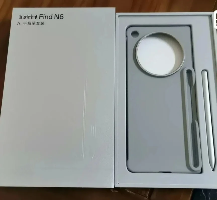 Official original New For OPPO Find N6 AI Hand-writing Pen Set with Integrated Pen Slot Case (Original titanium color)