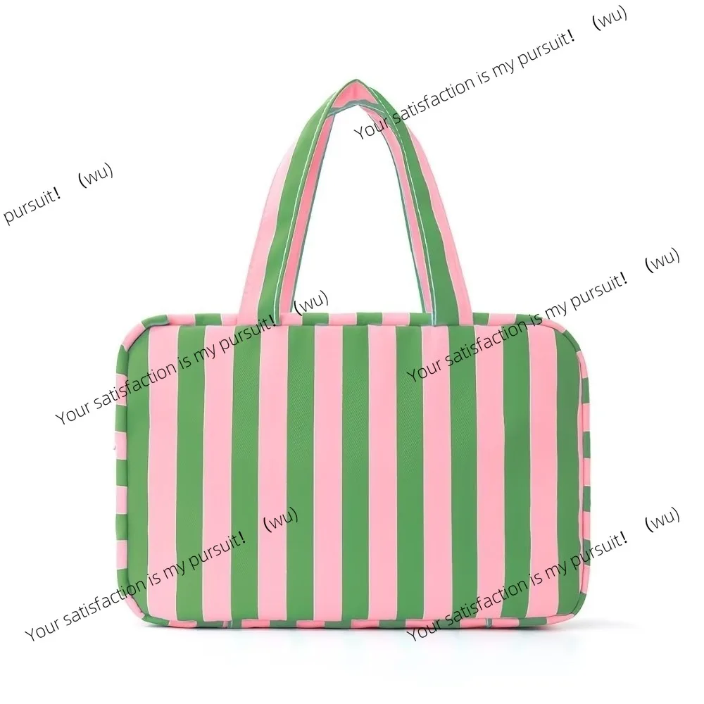 for Portable Striped Travel Storage Bag Dustproof Large Capacity Make Up Bag Organizer 4Layer Clothing Bag Home