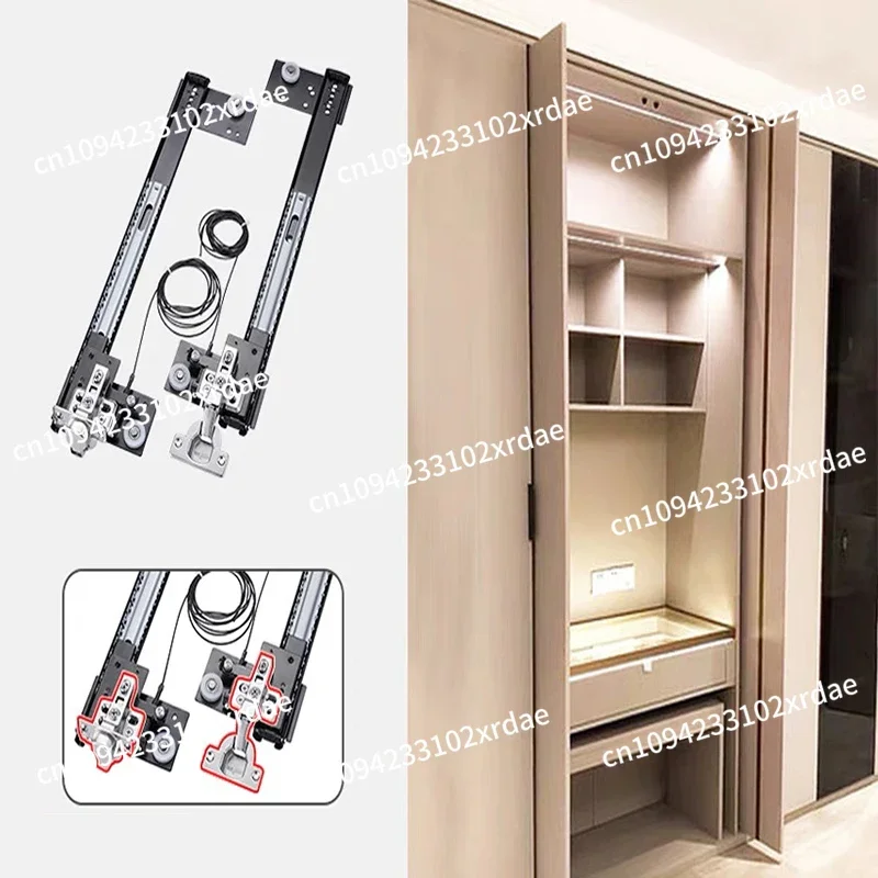 

Furniture Drawer Solid Steel Ball Bearings Sliding Cabinet System China Factory Price Coneal Folding Pocket Slide Pivot Door