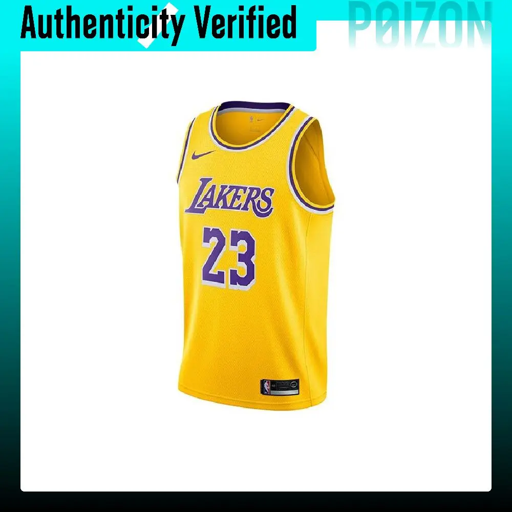 Nike Basketball Jerseys Men's Yellow Moderate Straight Fit AA7100-728