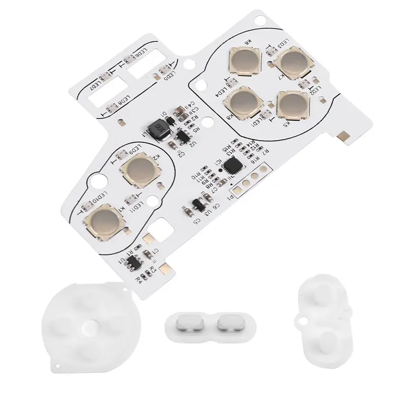 A46U RGB Custom Color Matching RGB Light Pot Piece Integrated Metal Button Spring For GAMEBOY GBC Button Light