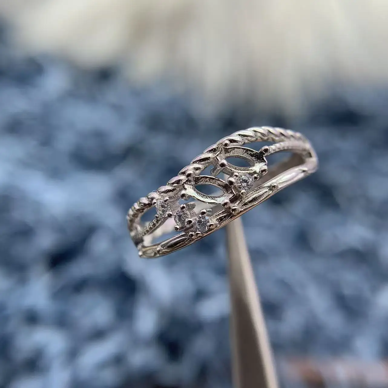 

MeiBaPJ инкрустация в форме конского глаза 2,5 мм 2 шт. S925 изысканное серебро DIY кольцо с бриллиантом женский подарок Шарм универсальные ювелирные изделия оптом