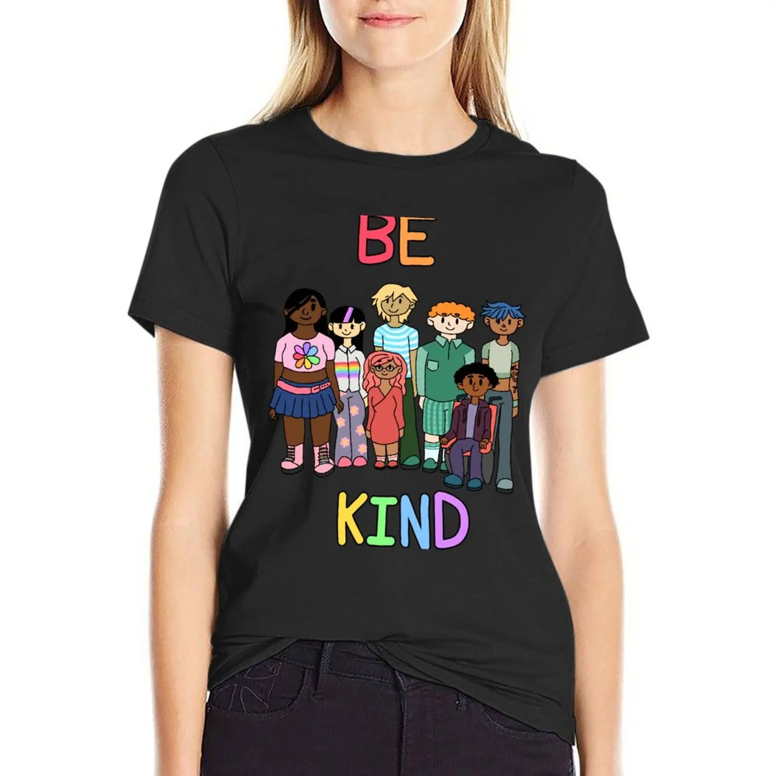 Be Kind T-Shirt lady clothes customs design your own t-shirt dress for Women plus size