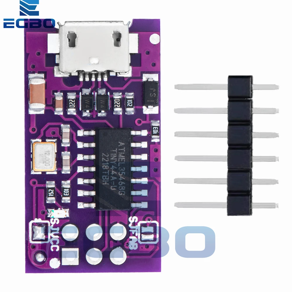 1 ~ 10 قطعة مايكرو USB صغير AVR ISP ATtiny44 ATTiny45 ATTiny85 USBTinyISP وحدة مبرمج IDE Bootloader ISP متحكم 5 فولت