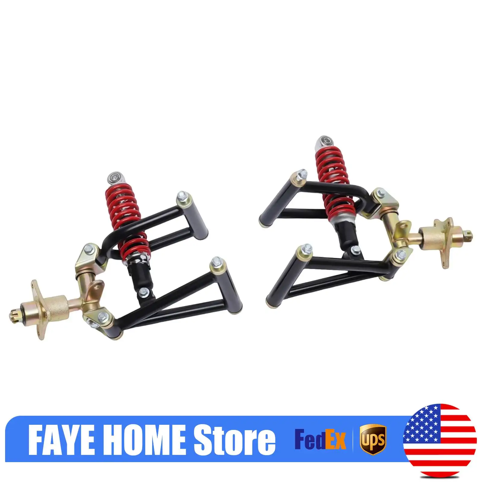 ذراع التأرجح للتعليق الأمامي من Go Kart Buggy، مجموعة ذراع التعليق Go Kart، طقم ذراع التأرجح الأمامي 220 مم