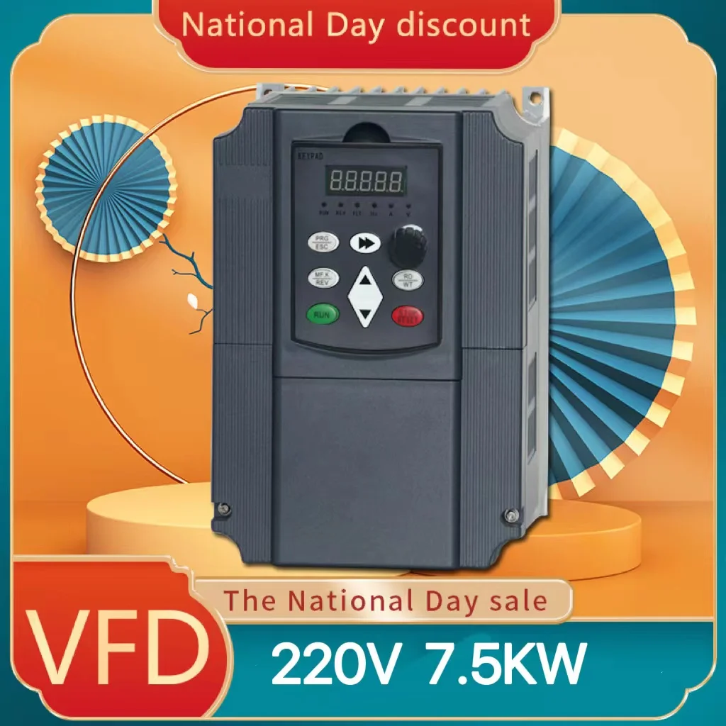 

VFD Inverter 1.5KW/2.2KW/ Frequency Converter 1ph 220V input and 220V Output Single Phase motor speed Control VFD Converter