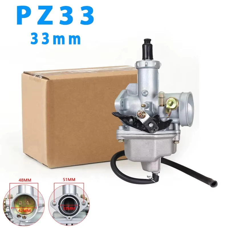Pz33 Motorcycle cCarbureror CG TMX 250cc 300cc 350cc 400cc Four-wheel Off-road ATV Intake Manifold Carb PZ33 CG200-250cc Jq120