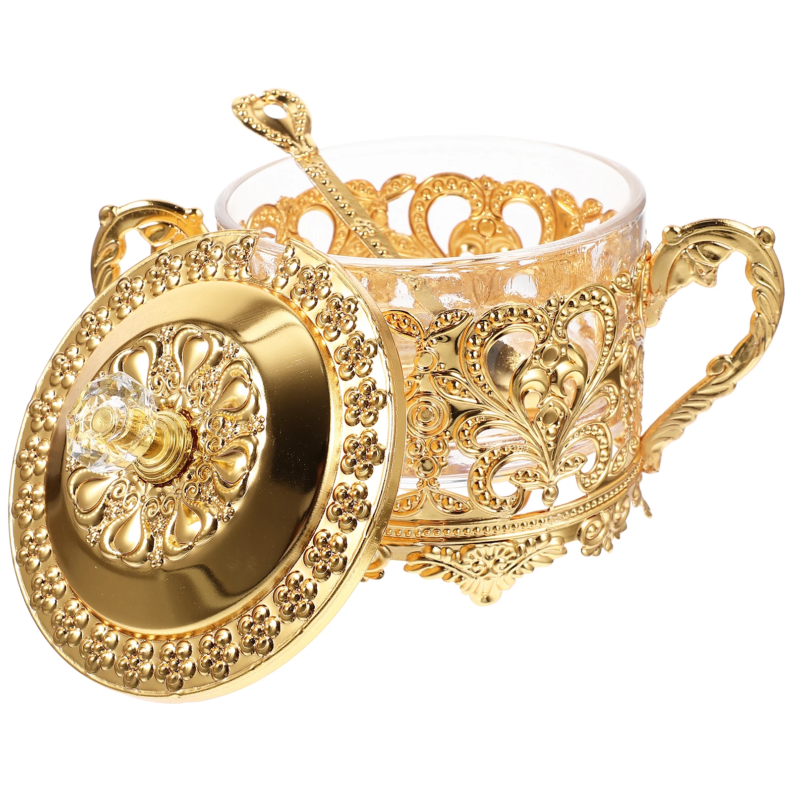 : Zucker und Sahnebecher