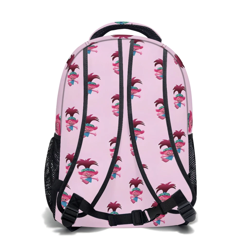 Mochila juvenil informal ligera con estampado de amapola de princesa, mochila escolar de 17 pulgadas