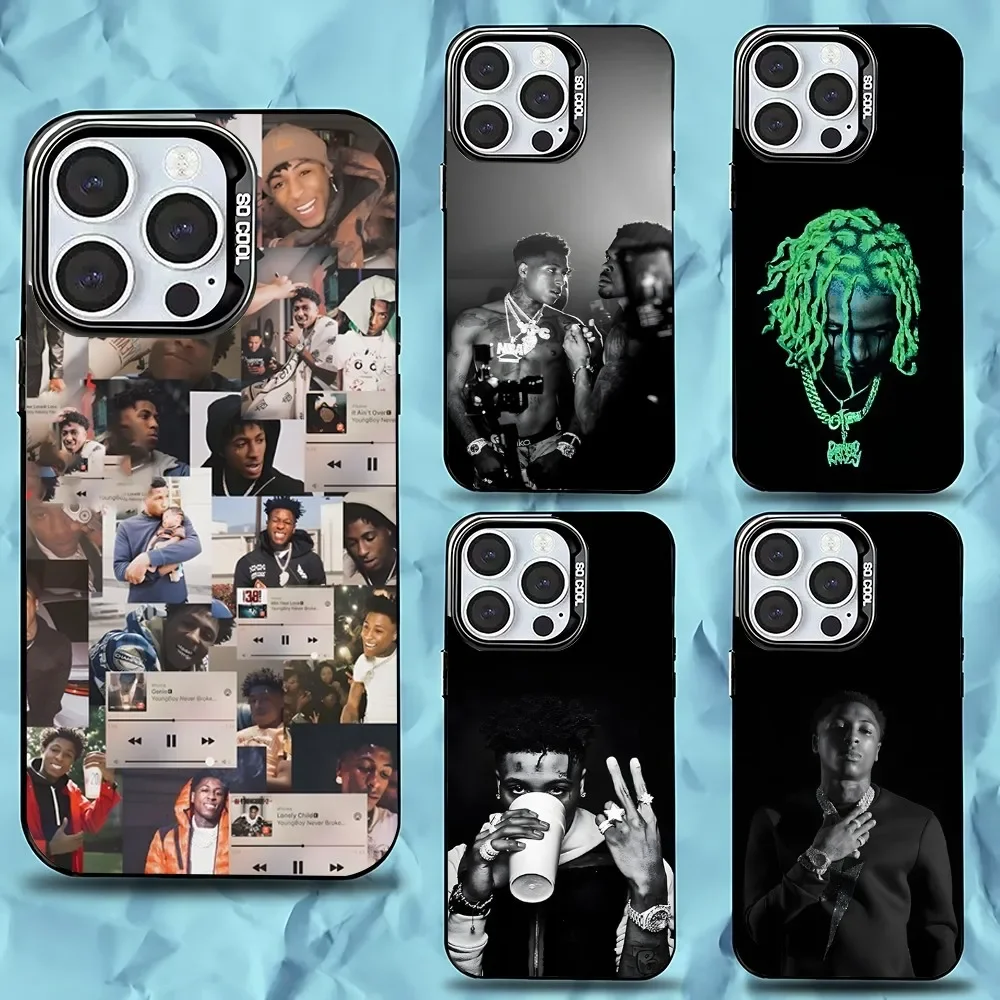 

Rapper YoungBoy Phone Case For iPhone 16,15,14,13,12,11,Pro,Max,Plus,Mini,XS,SE Anti Fall Black Matte Hard Bumper
