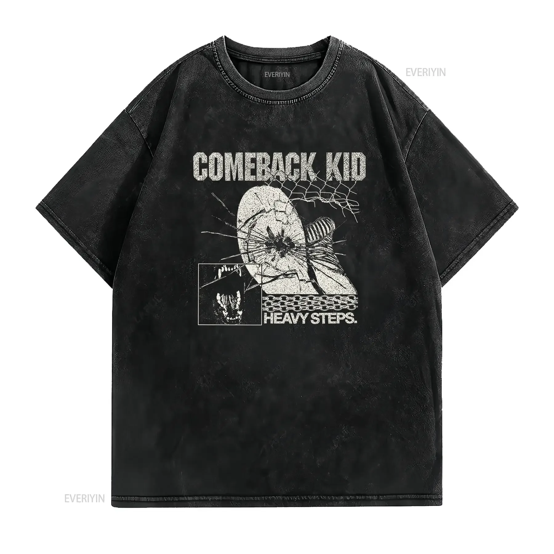 Rare Comeback Kid Band Black Heavy Cotton Size S 4XL T Shirt PP578 vintage Washed Slightly Versatile Unisex Stretched