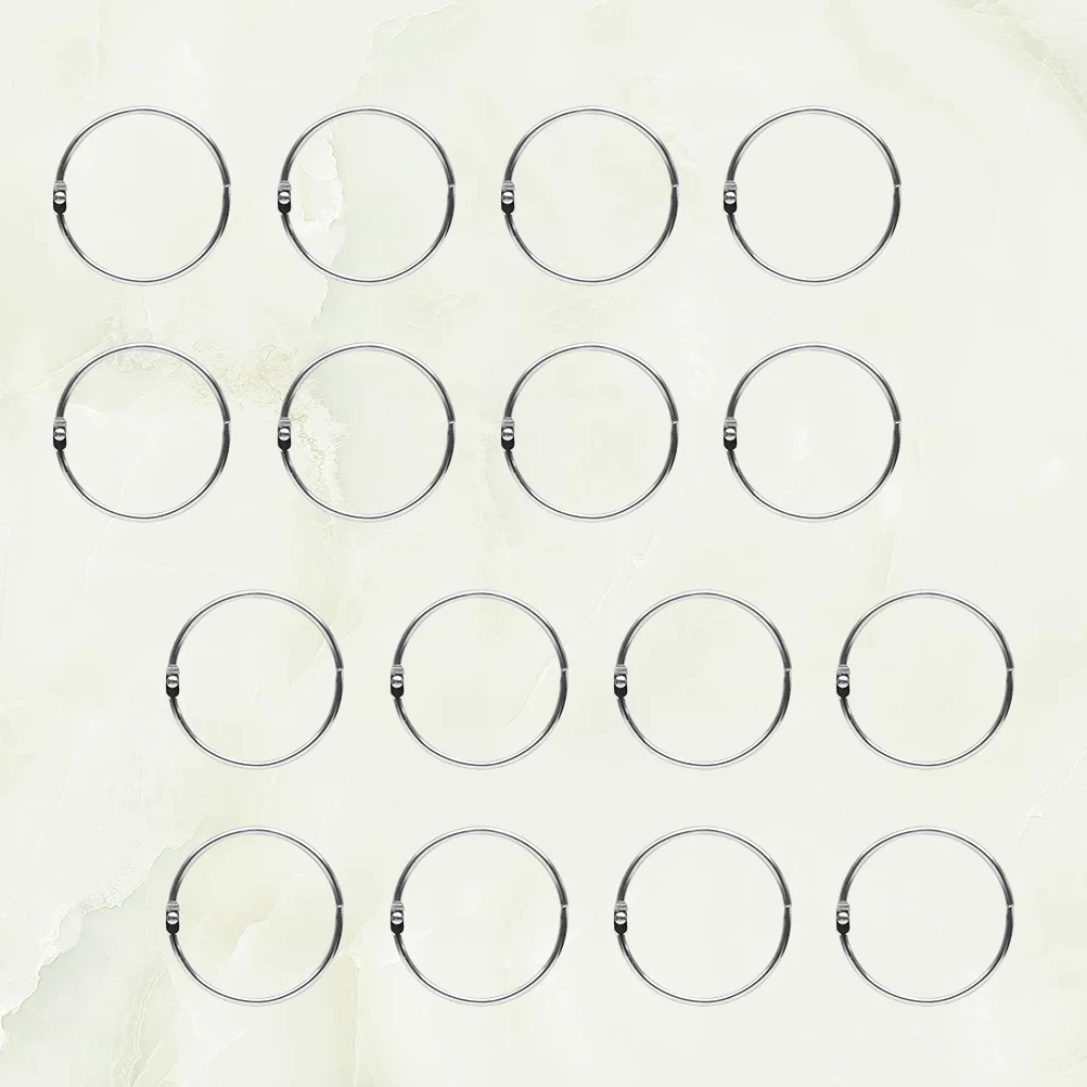 

50Pcs Metal Photo Album Rings 30mm Split Circle DIY Jewelry Keychains Stationary Accessories Photo Album Rings