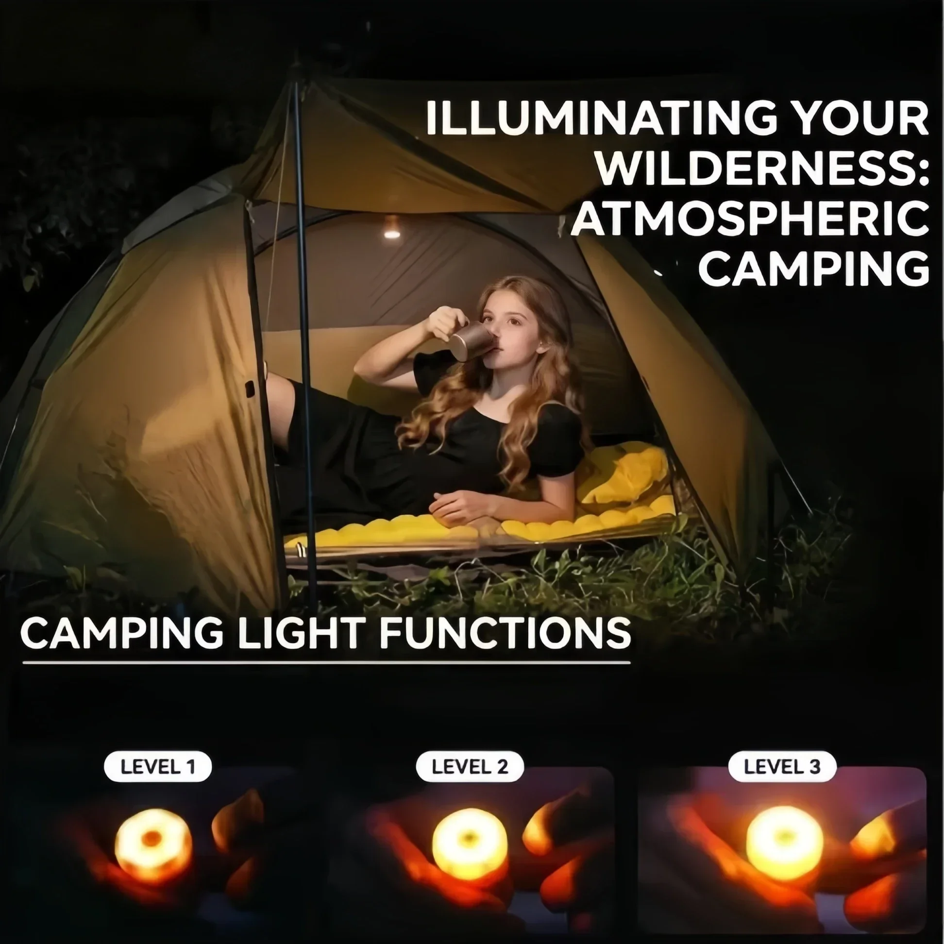 New Mini Electric Inflatable Pump with Lights Wireless Air Compressor Inflate Deflate Air Pumps for Hiking Camping Equipment