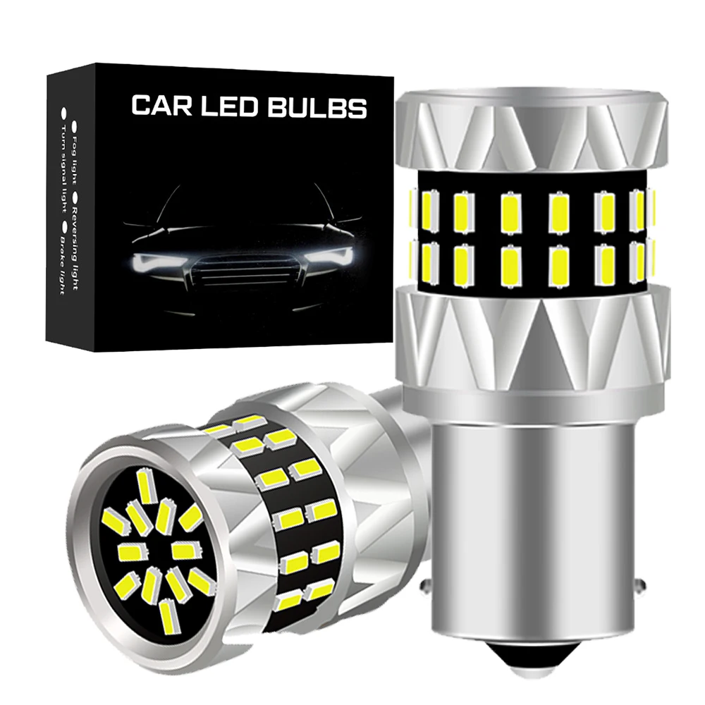 

2x 1156 BA15S P21W BAU15S PY21W 7440 W21W P21/5W 1157 BAY15D 7443 3157 white LED Bulbs 42smd 3014 Chips Reverse Turn Signal