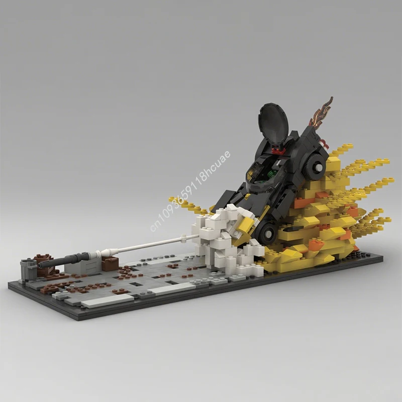 

835 шт. MOC BATMOBILEes EXPLOSION Super Heroes Лучшие идеи подарков на день рождения DIY Строительные блоки для рождественского подарка