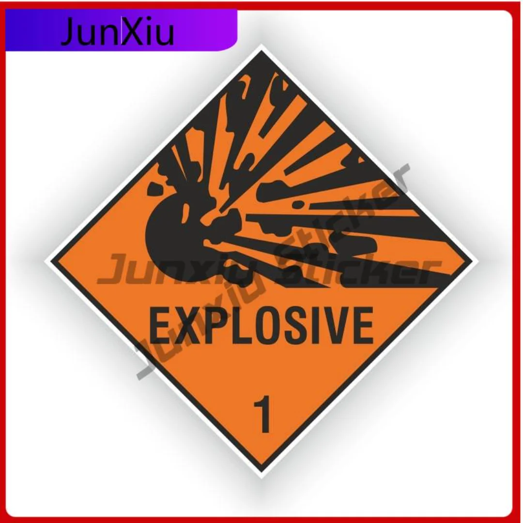 

Explosiv Warning Sticker Funny Cool Unique Motorcycle Wall Waterproof Auto Accessories Vinyl Decal For Car Truck SUV Window
