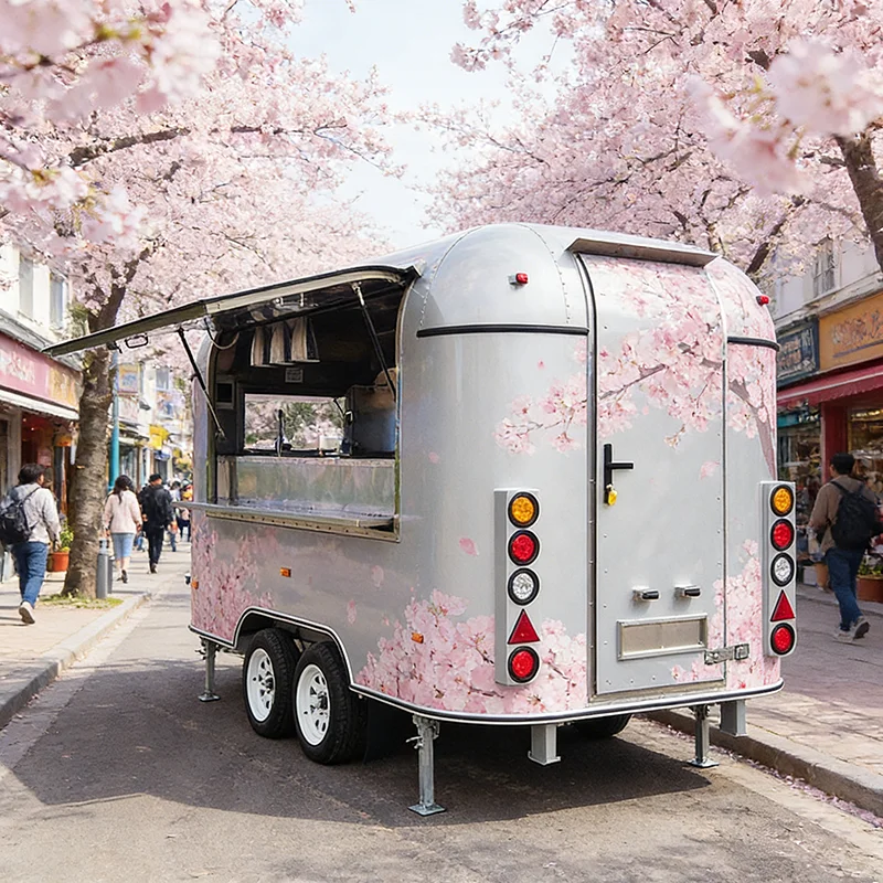 Multi Function Food Trailer with Pizza Oven and Fryer and Grill for Diverse Menu Options
