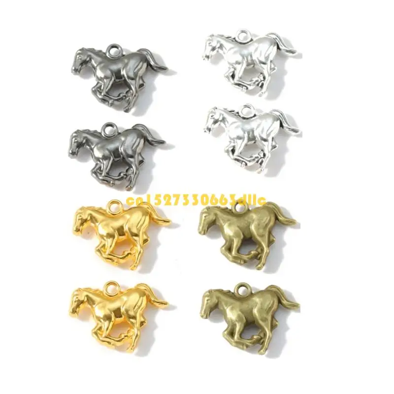 

124A Pack of 50 Alloy Animal Horse Charms Pendants DIY Craft Jewelry Making Supply