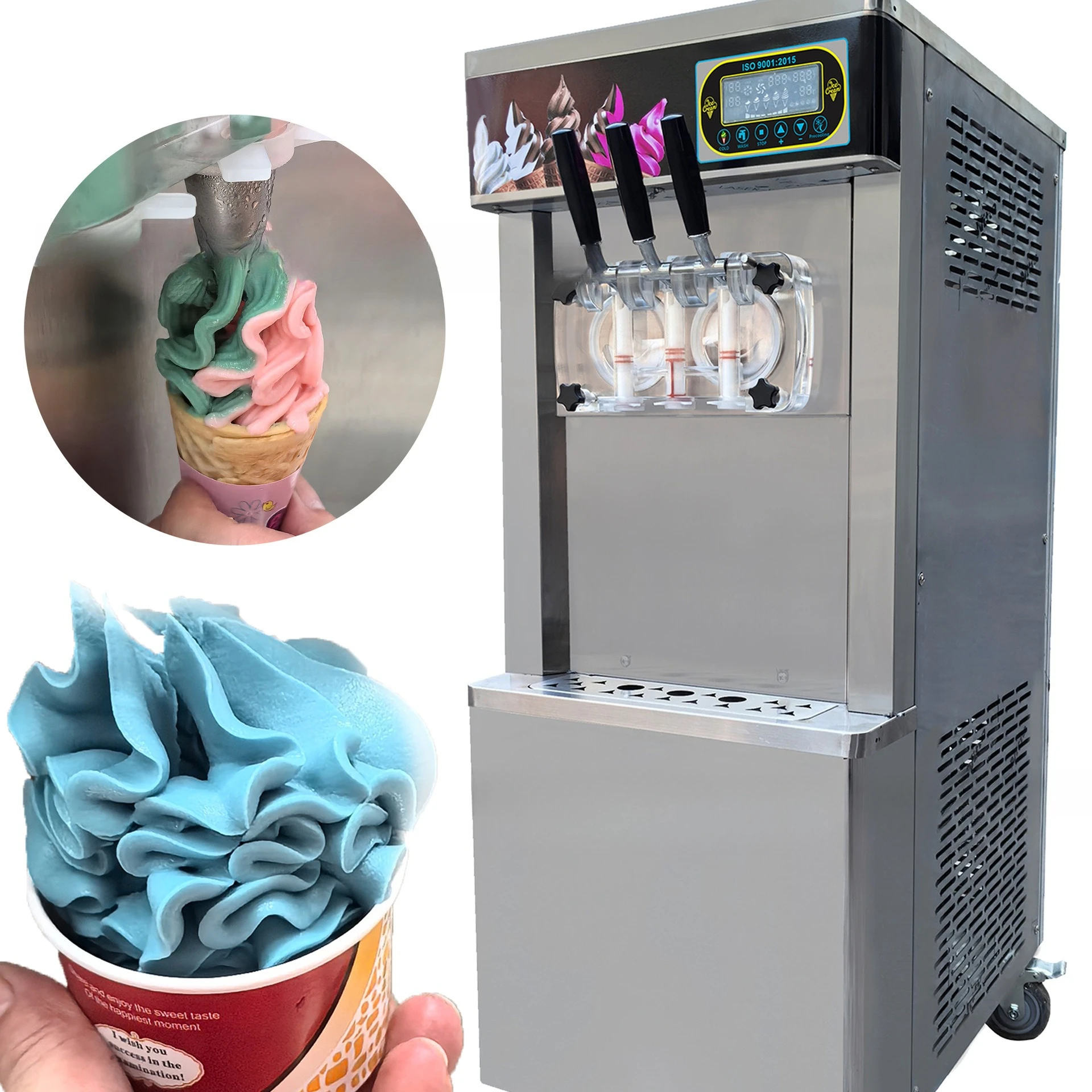 Soft ice cream machine Night market stall Ice cream machine