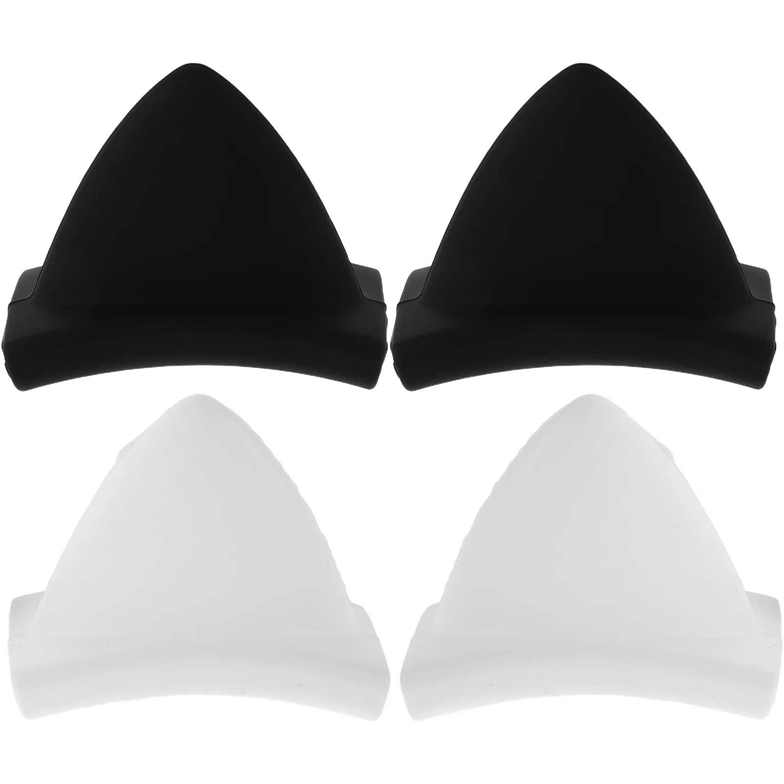 

2Pairs Cat Ear Headset Attachments Detachable Silicone Cute Gaming Headset Accessories Kitten Ears for Cosplay Daily Use
